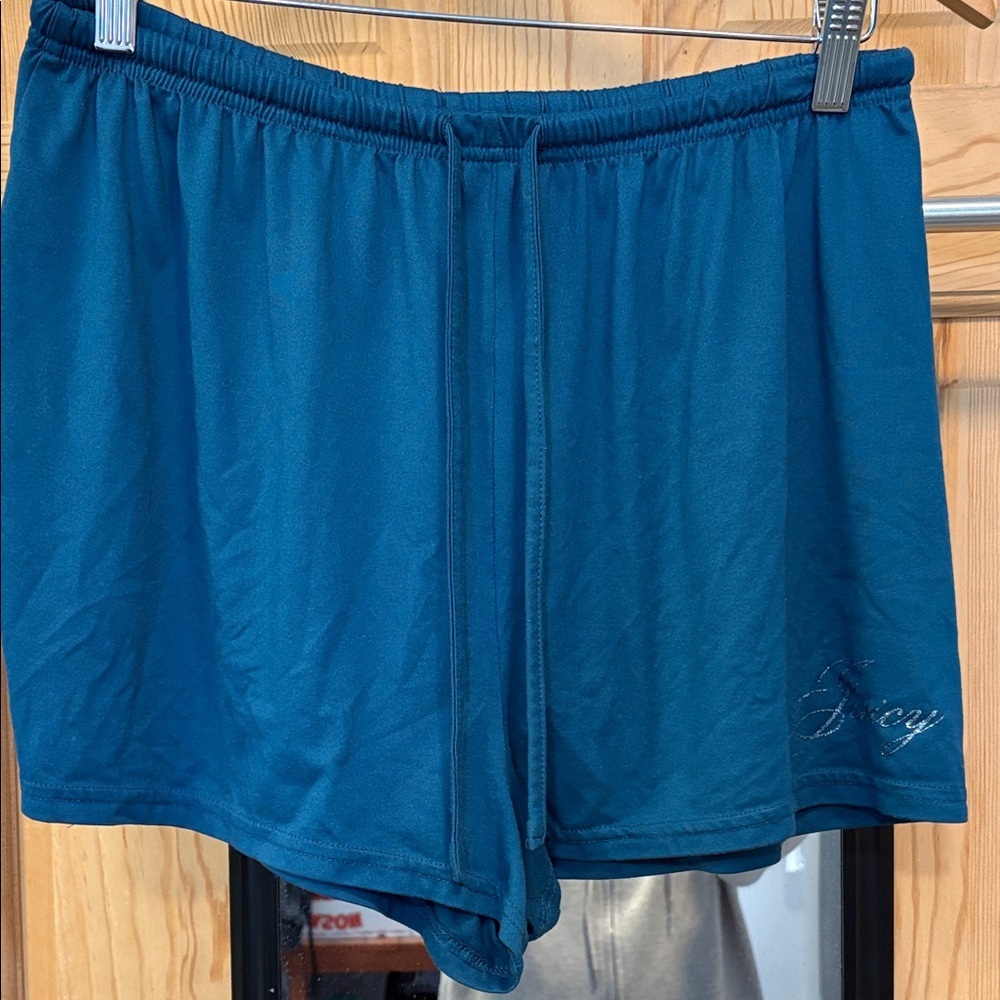 Juicy Couture Teal Sleep Shorts Sz XL